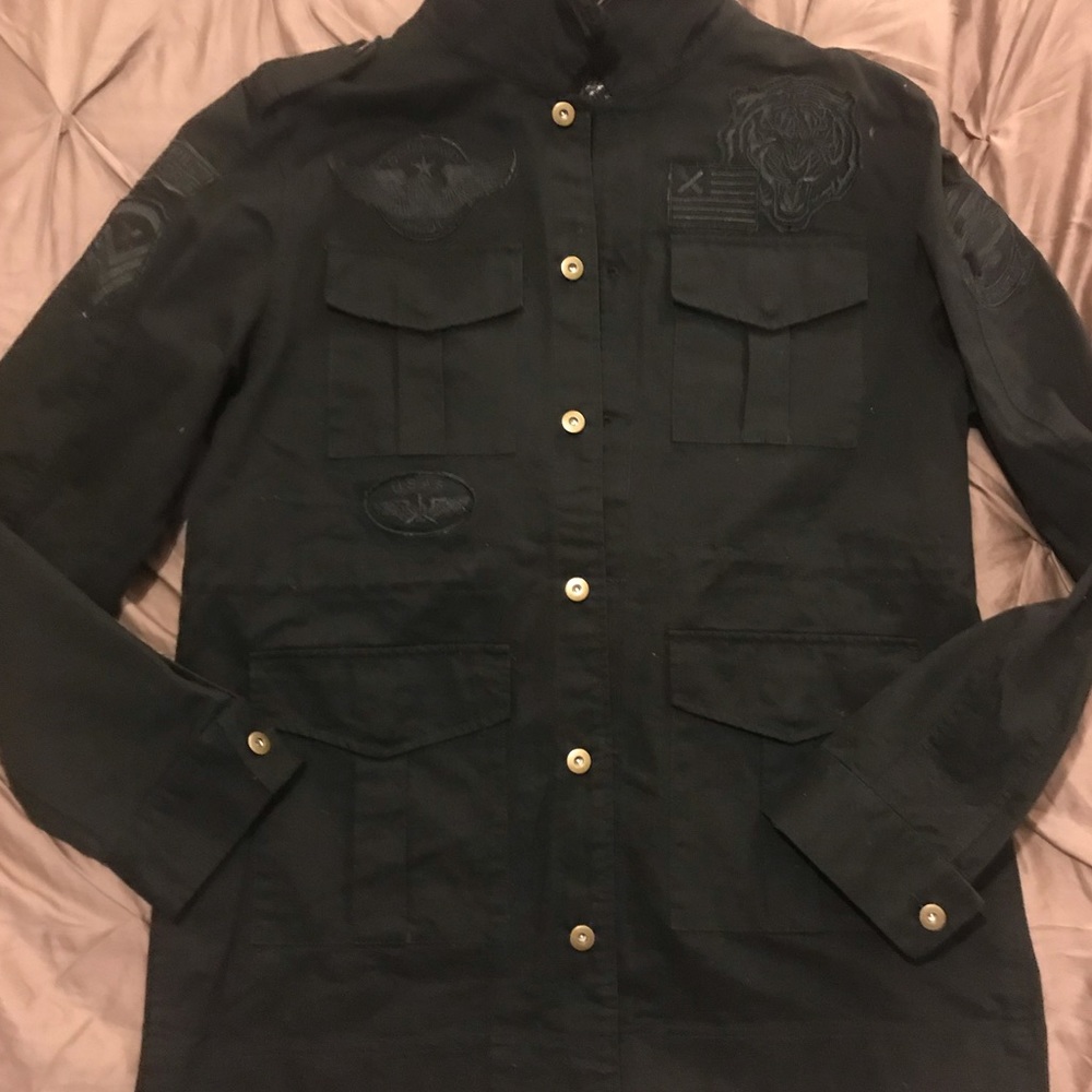 New Men Army Patch Jacket